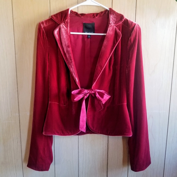 Red Velvet Blazer The Limited brand - Picture 1 of 6
